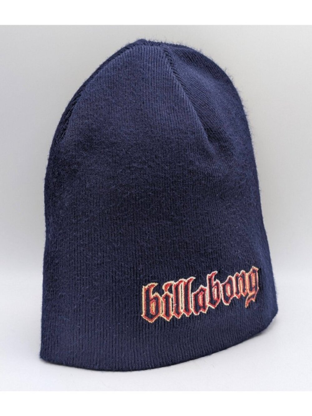 Billabong Beanie Skullcap Y2K Skate Surf Grunge Navy Blue Retro Vintage Unisex